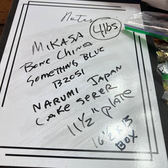 Mikasa Bone China Something Blue Cake Plate & Server Set In Box Narumi Japan - Picture 12 of 12